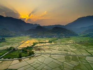 mai chau vietnam in december winter